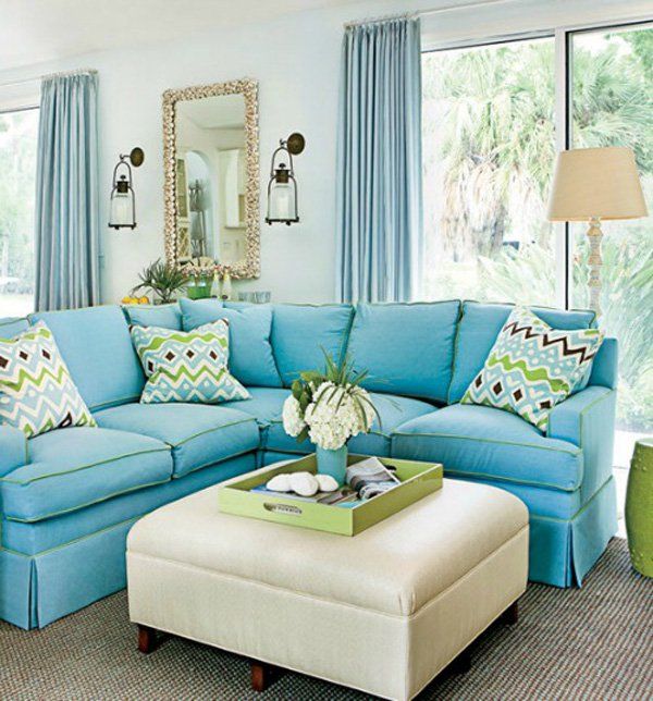 albastru sandy beige coastal livingroom