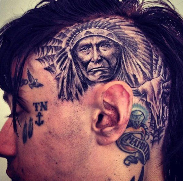 45 Crazy Tattoos on Head