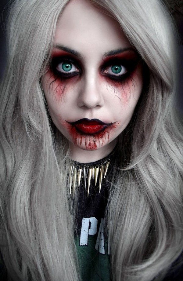 Dark halloween makeup