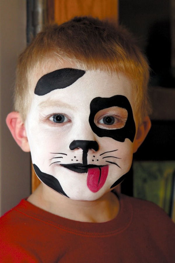 halloween-makeup-ideas-boys-kids-cute-black-white-puppy