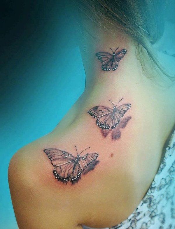 47 3D Butterfly Tattoo