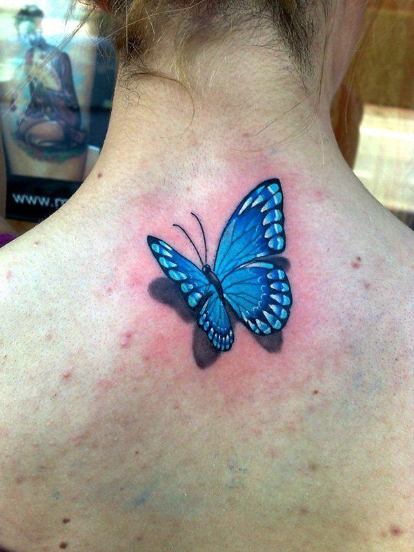 38 3D Butterfly Tattoo