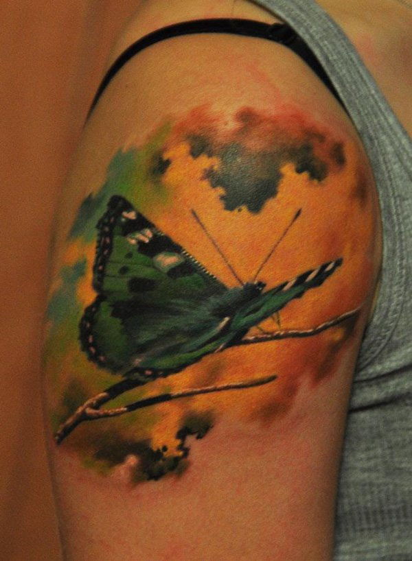 39 3D Butterfly Tattoo