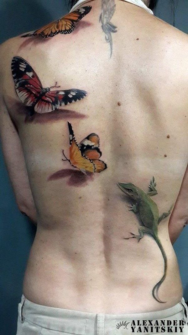 44 3D Butterfly Tattoos