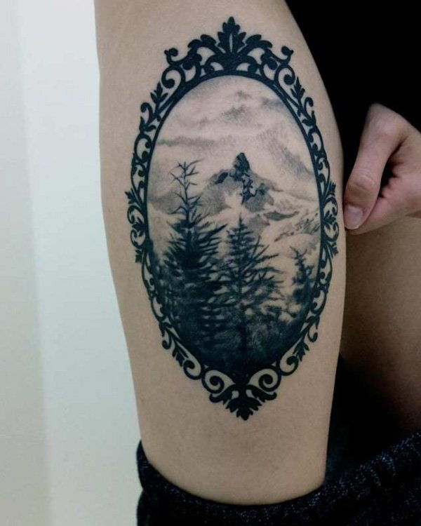 pădure and mountain tattoo-33