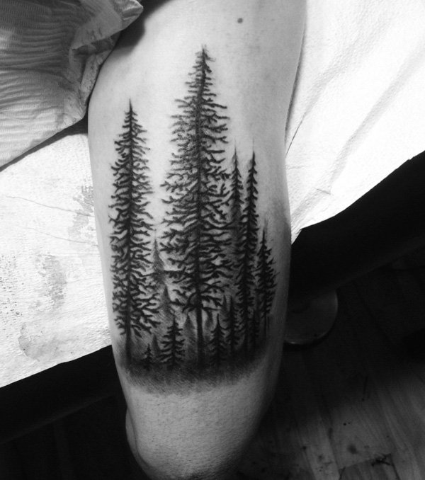 pădure arm tattoo-33