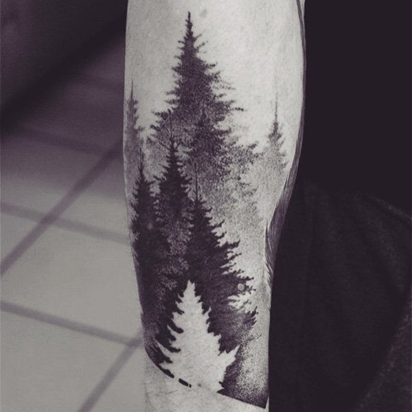 pădure tattoo for man-26