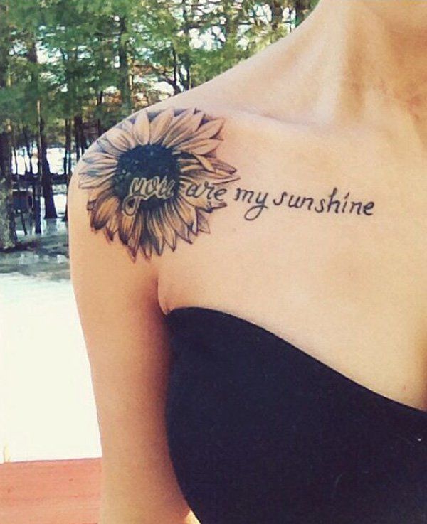 45 tatuaje de floarea-soarelui inspirat