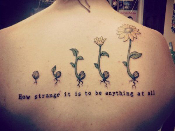 45 tatuaje de floarea-soarelui inspirat