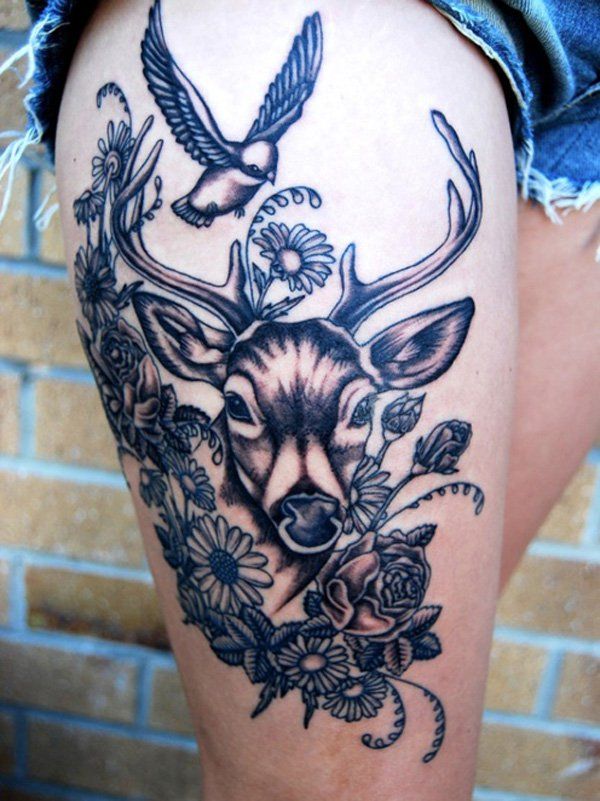 45 Navdušujoče Deer Tattoo Designs