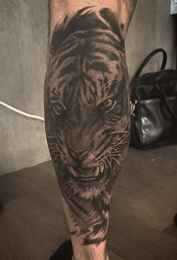 Tigru Calf Tattoo-6