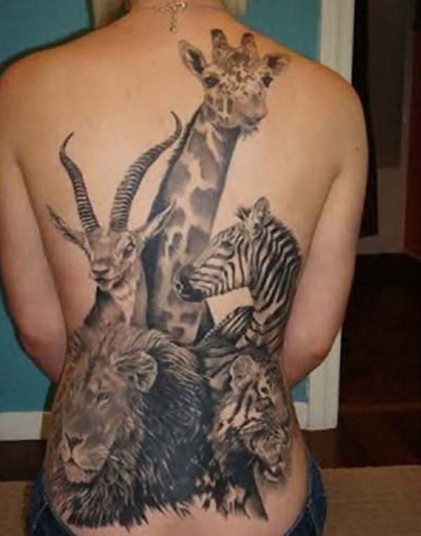 50+ puikus gyvūnų tatuiruotės dizainas