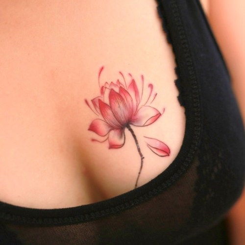 50 Awesome Breast Tattoo Designs With Pictures | Styles At Life