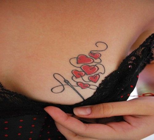 50 Awesome Breast Tattoo Designs With Pictures | Styles At Life