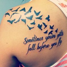 Birds and Quotes - Back Shoulder Piece