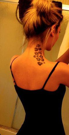 Leopard Print - Neck Tattoo