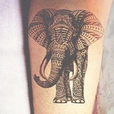 Elephant - Inner Arm Tattoo