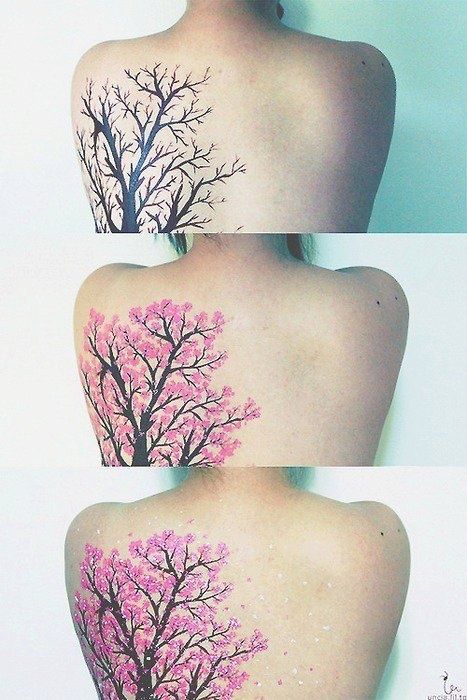 Pink Tree - Side Back Piece