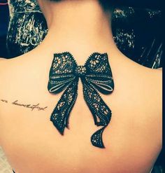 Lacy Bow - Upper Back Piece