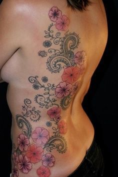 Flowers & Lace - Back Side Piece