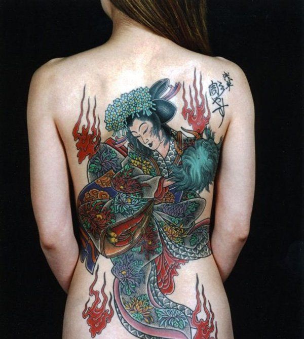 50 + Beautiful Geisha tetovaže