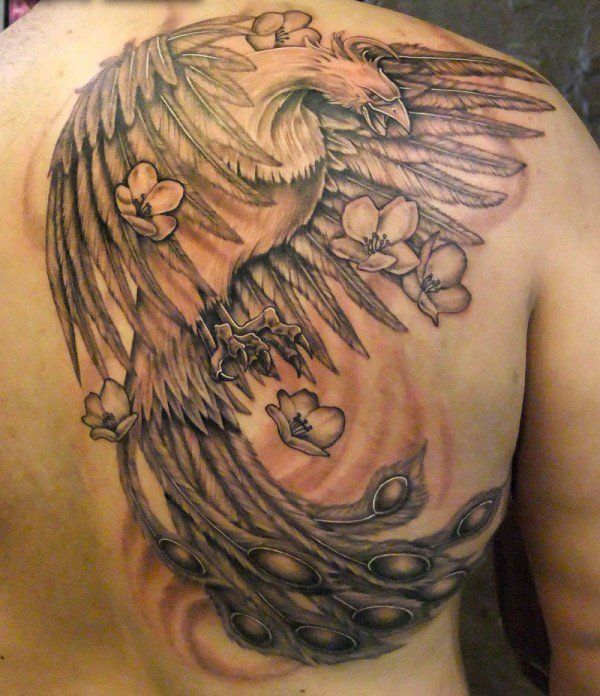 50 Beautiful Phoenix Tattoo Designs