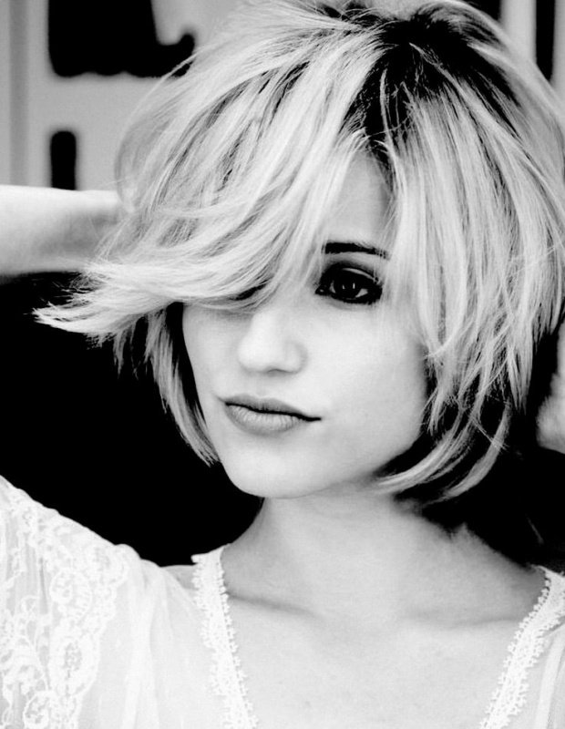 Dianna Agron Side Swept Bangs: Flicked