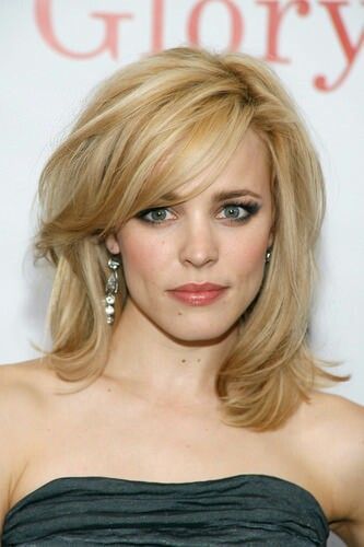 Rachel McAdams Side Swept Bangs: Long and Thick