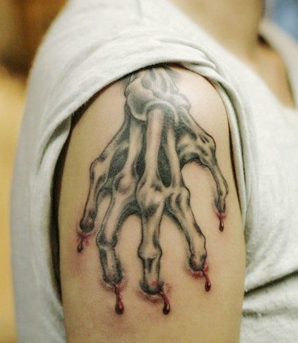 Skeletas Hands Tattoo