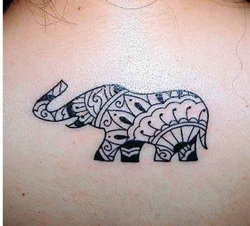Elefant Tribal Tattoos