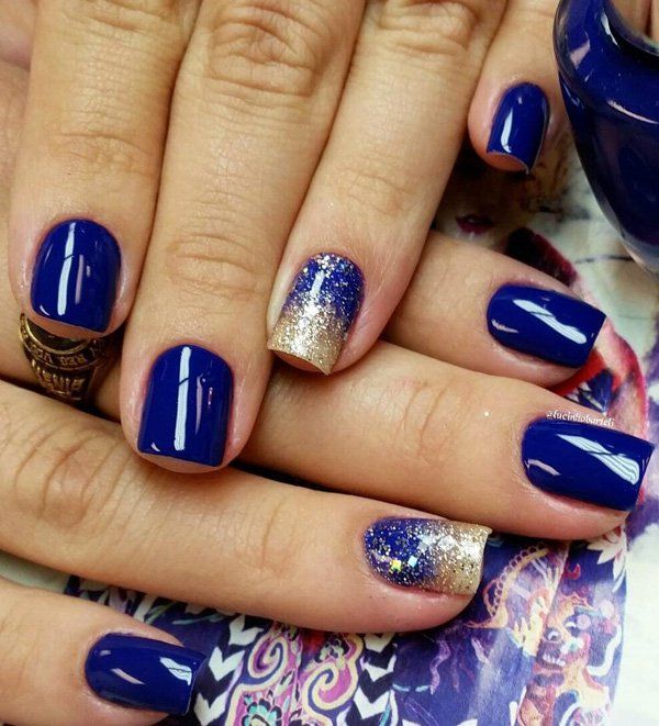 Elegáns blue nail art-9
