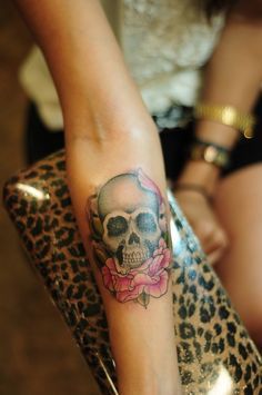 Skull and Rose - Arm Piece