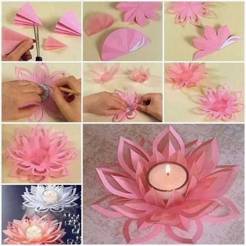Gėlė Candle Holder Craft Ideas
