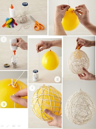 Siūlas Ball Home Decor Craft Ideas