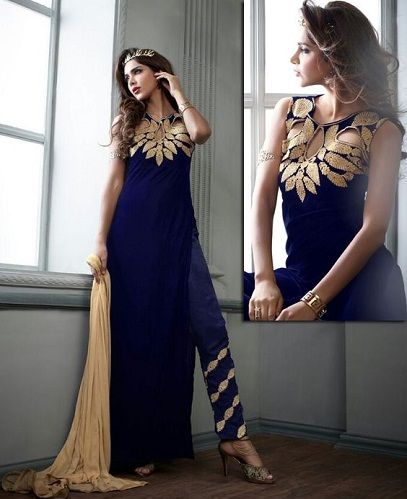 Salwar Suit with Pant Style