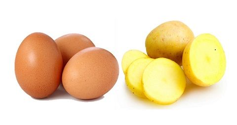 potato and eggs