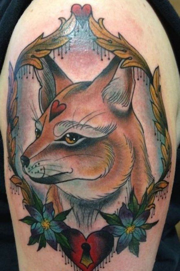 50+ Példák a Fox Tattoo-ra