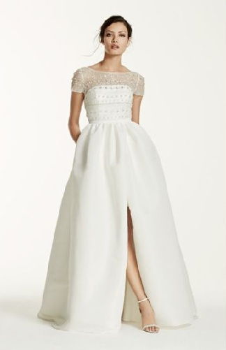 Wedding Dress with ¾ Sleeves