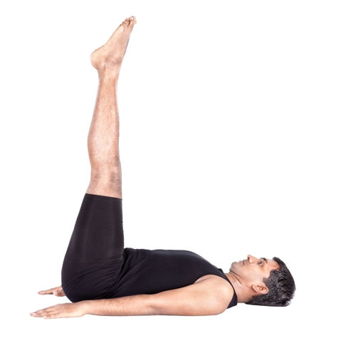  Raised-Leg Pose - Uttana Padasana Yoga Posture