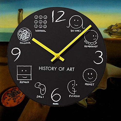 History of Art Wall Clock