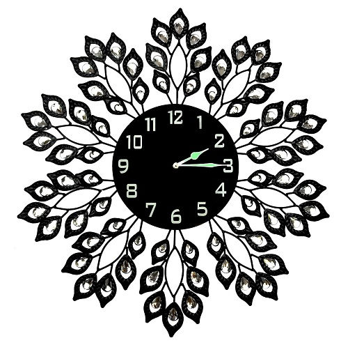 Leaf Metal Wall Clock