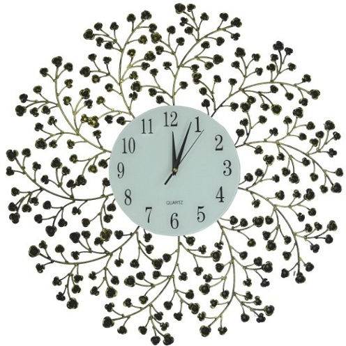 Tavaszi Blooms Metal Wall Clock