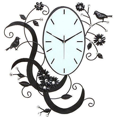 păsări & Flowers Wall Clock