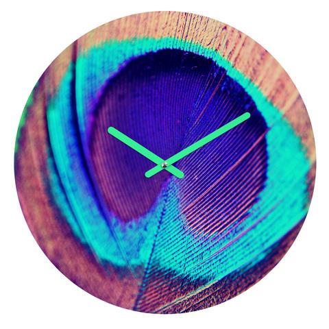 Szép Peacock Round Clock
