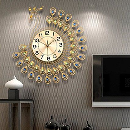 3D Peacock Wall Clock
