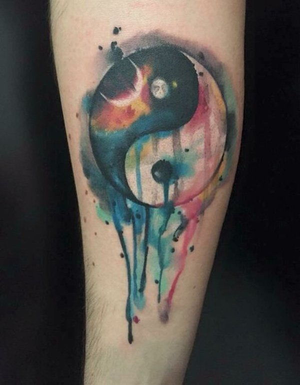 vízfestmény yin yang tattoo-43