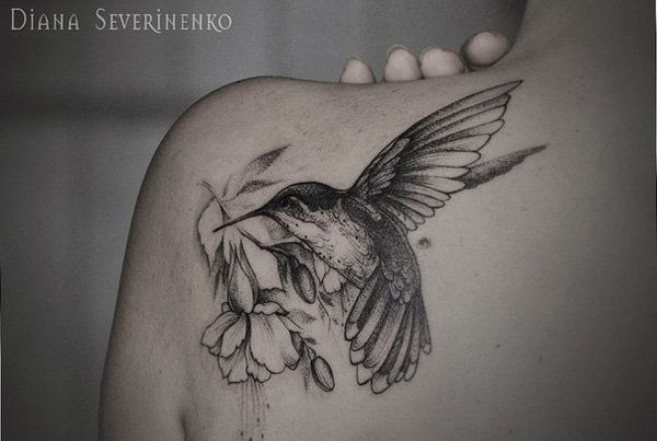 55 Amazing Hummingbird Tattoo Designs