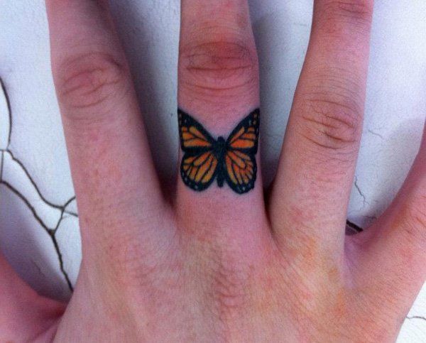 55 + Cute Finger Tattoos