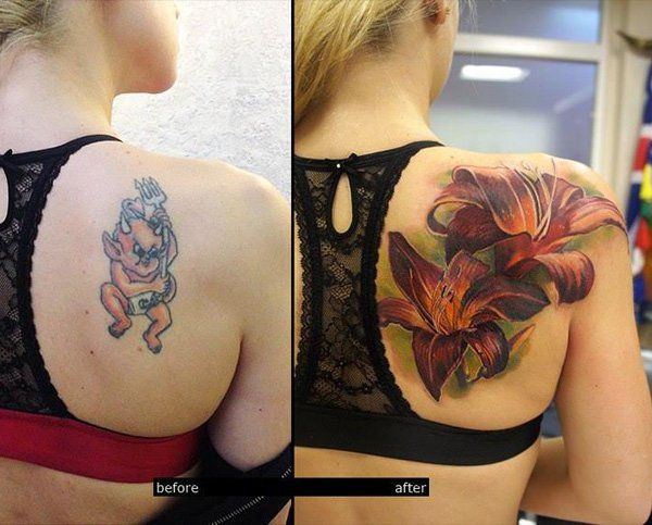 3D lily cover up tattoo-42