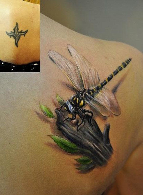 Dragonfly cover up tattoo-10